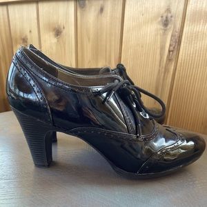 Black Patent Leather Oxfords